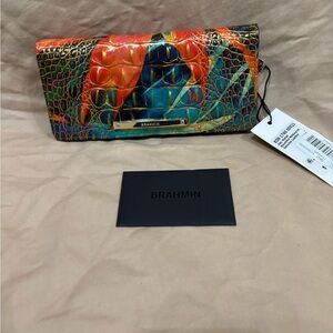 Brahmin Vibrant Croc-Embossed Clutch